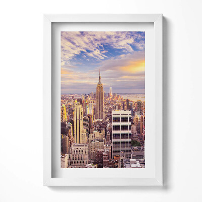 Obraz s rámem elegantní Západ slunce v New Yorku