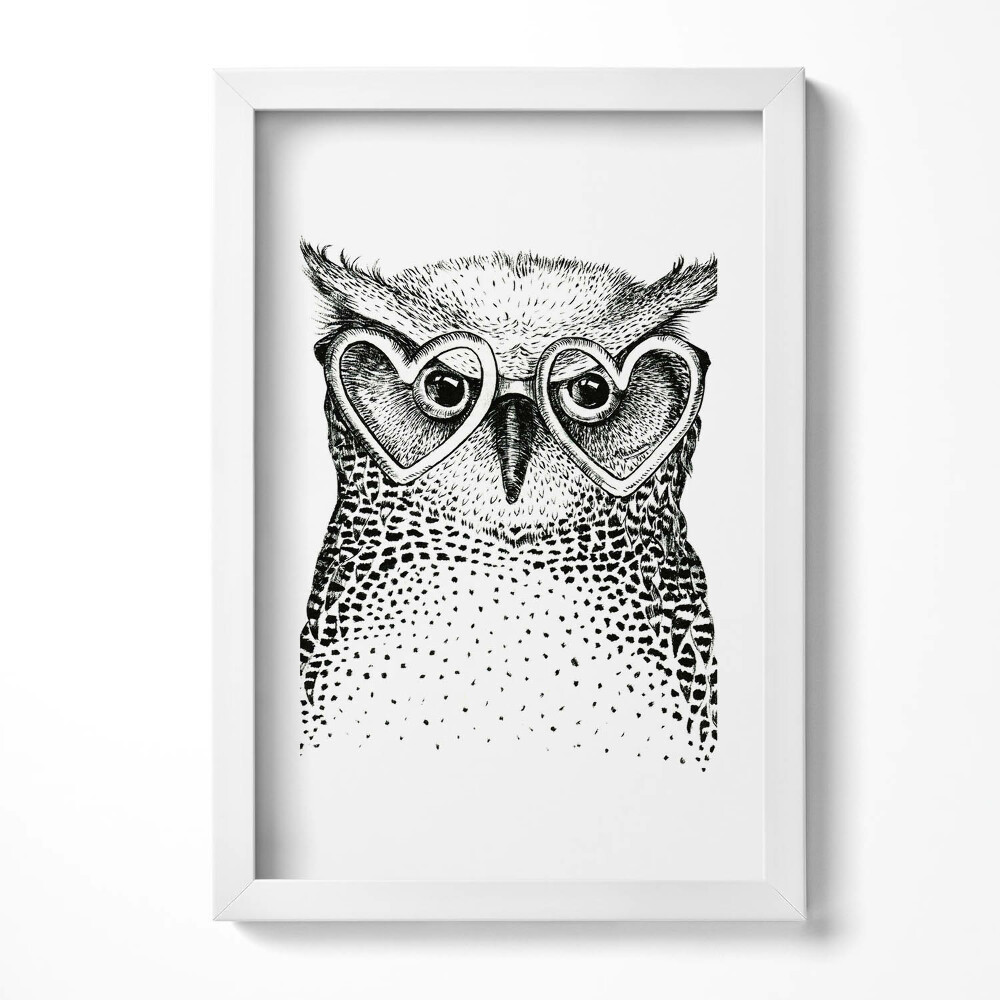 Obraz s rámem elegantní Ručně kreslené ilustrace