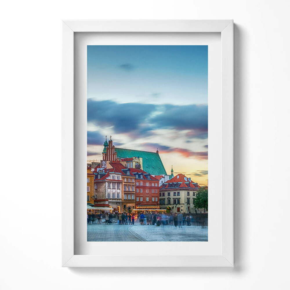 Obraz s rámem elegantní Staroměstský hrad ve Varšavě