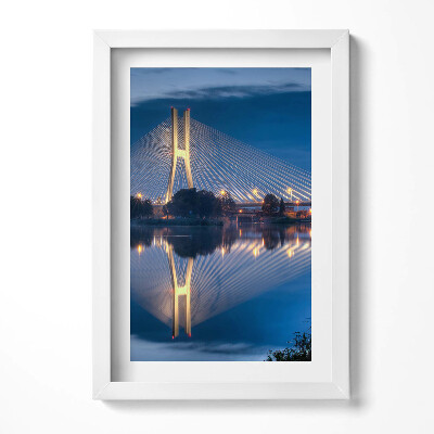 Obraz s rámem elegantní Rędziński Bridge Wrocław