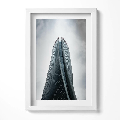 Obraz s rámem elegantní Mrakodrap v Miláně