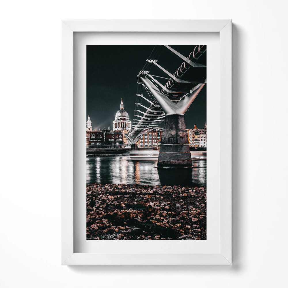 Obraz s rámem elegantní Katedrála sv. Pavla v Londýně