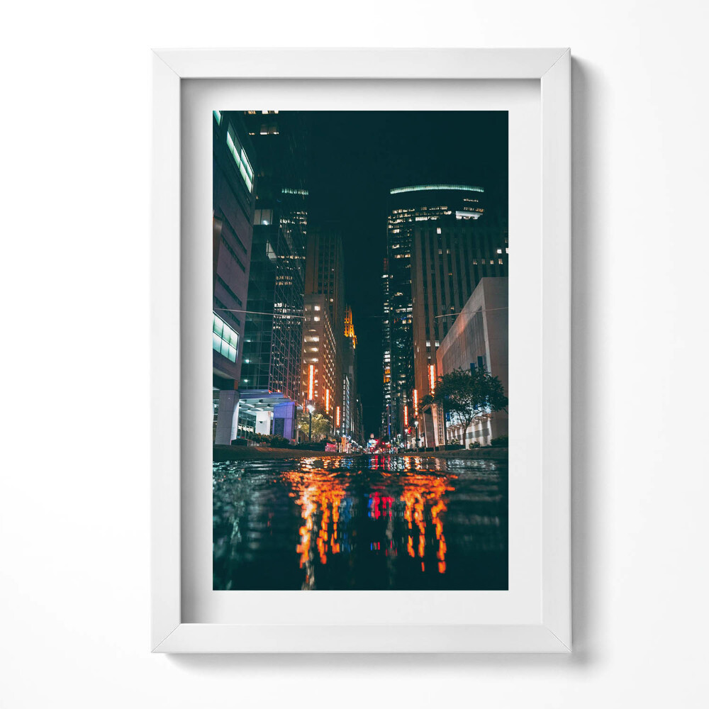 Obraz s rámem elegantní Hilton Hotel v Houstonu