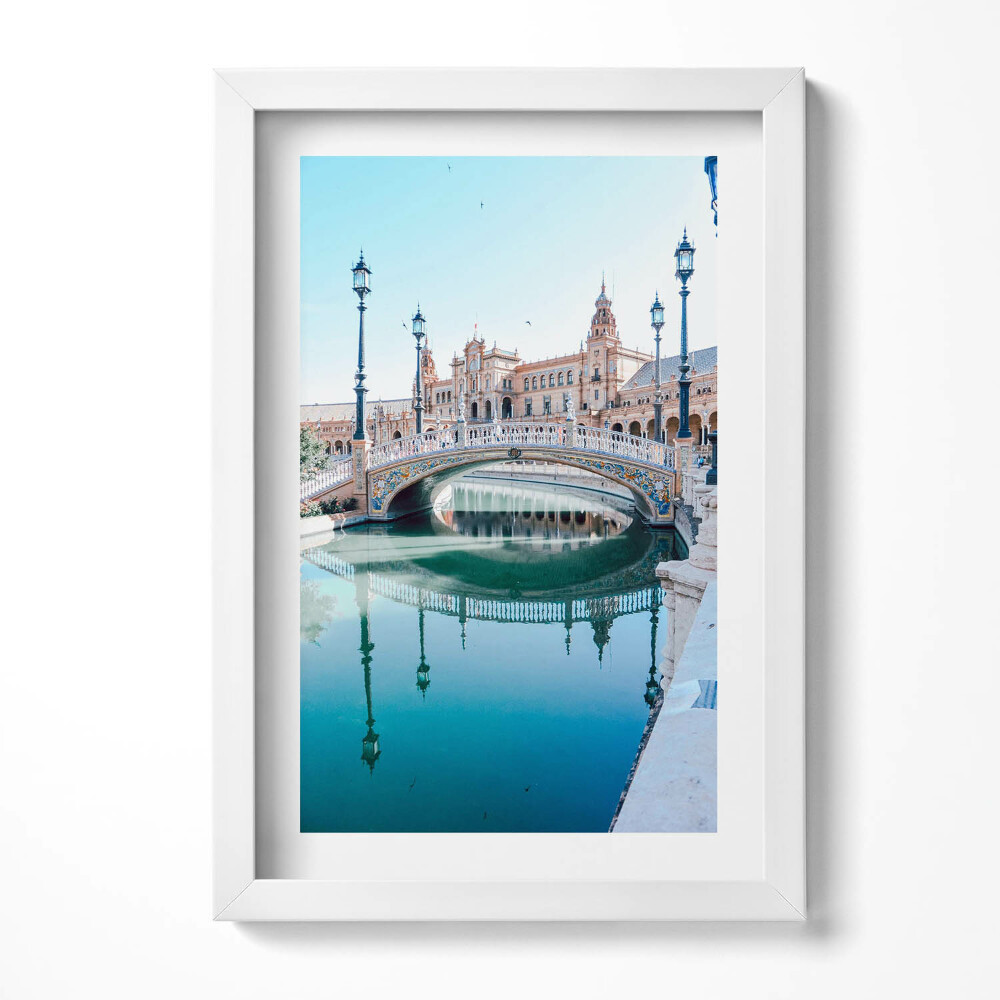 Obraz s rámem elegantní Plaza de España v Seville