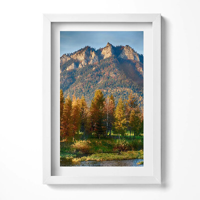 Obraz s rámem elegantní Vrchol pohoří Trzy Korony