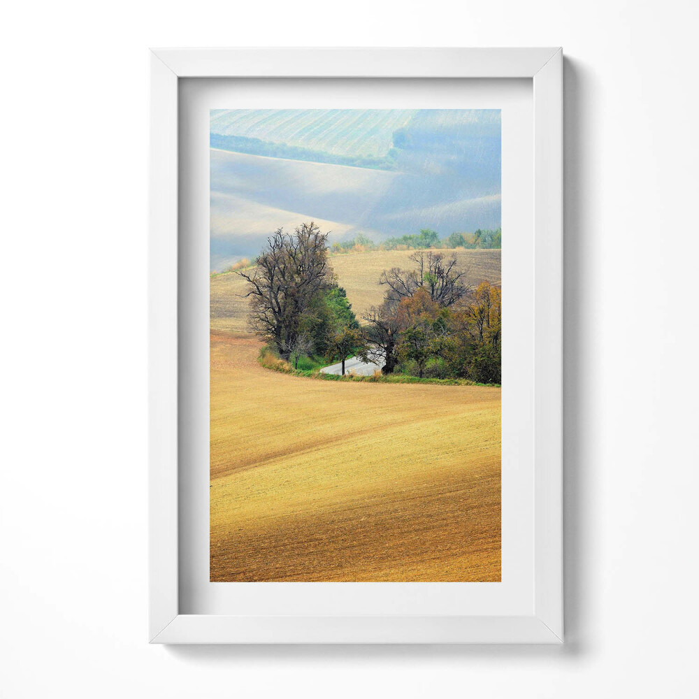 Obraz s rámem elegantní Moravská venkovská krajina
