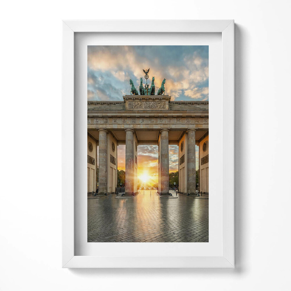 Obraz s rámem elegantní Braniborská brána v Berlíně