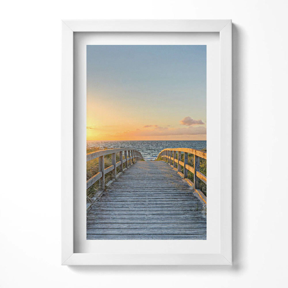 Obraz s rámem elegantní Dovolená u moře v Německu