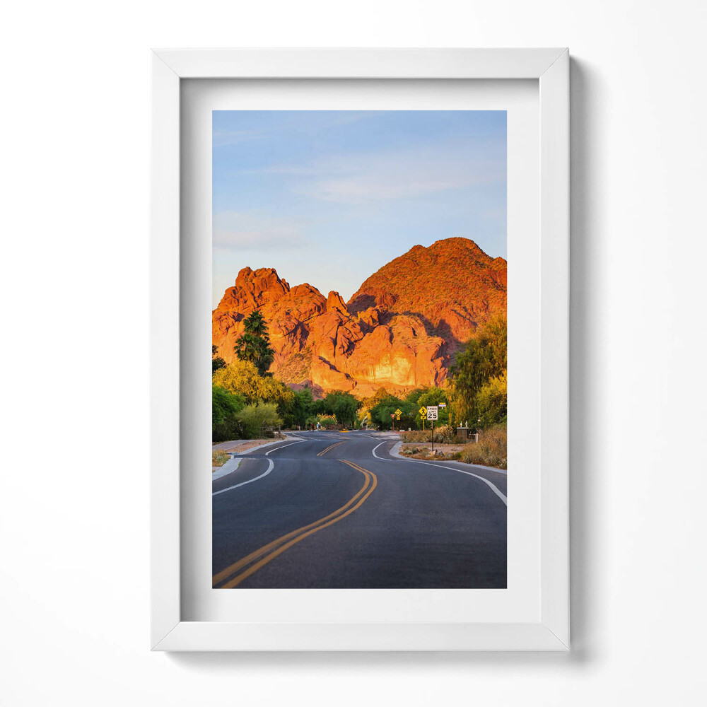 Obraz s rámem elegantní Pohled na horu Camelback