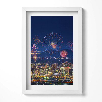 Obraz s rámem elegantní Město Phoenix v noci