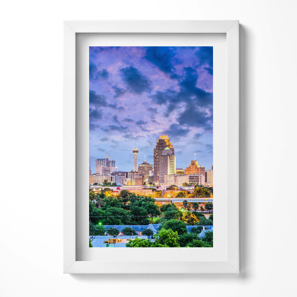 Obraz s rámem elegantní Krajina města San Antonio