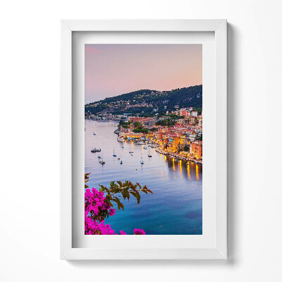 Obraz s rámem elegantní Francouzská riviéra