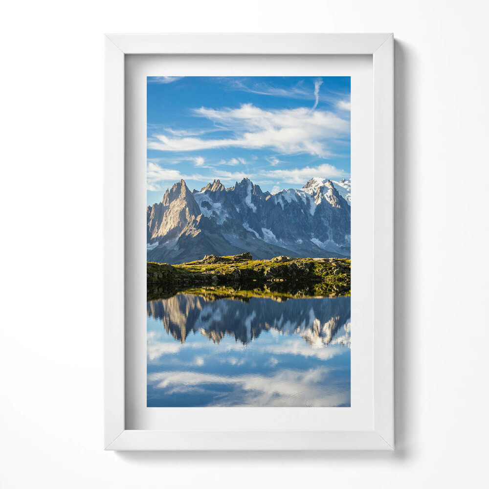 Obraz s rámem elegantní Údolí Chamonix, Francouzské Alpy