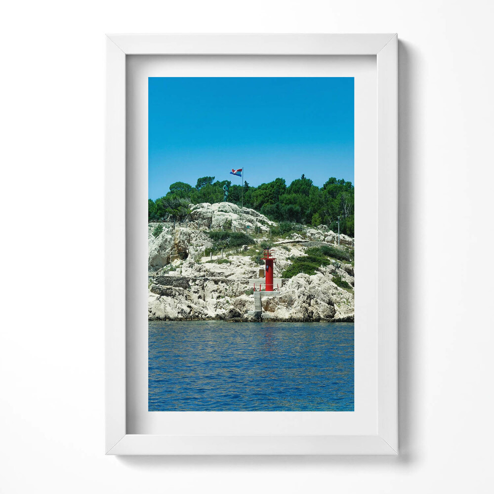 Obraz s rámem elegantní Scénická cesta Split Chorvatsko