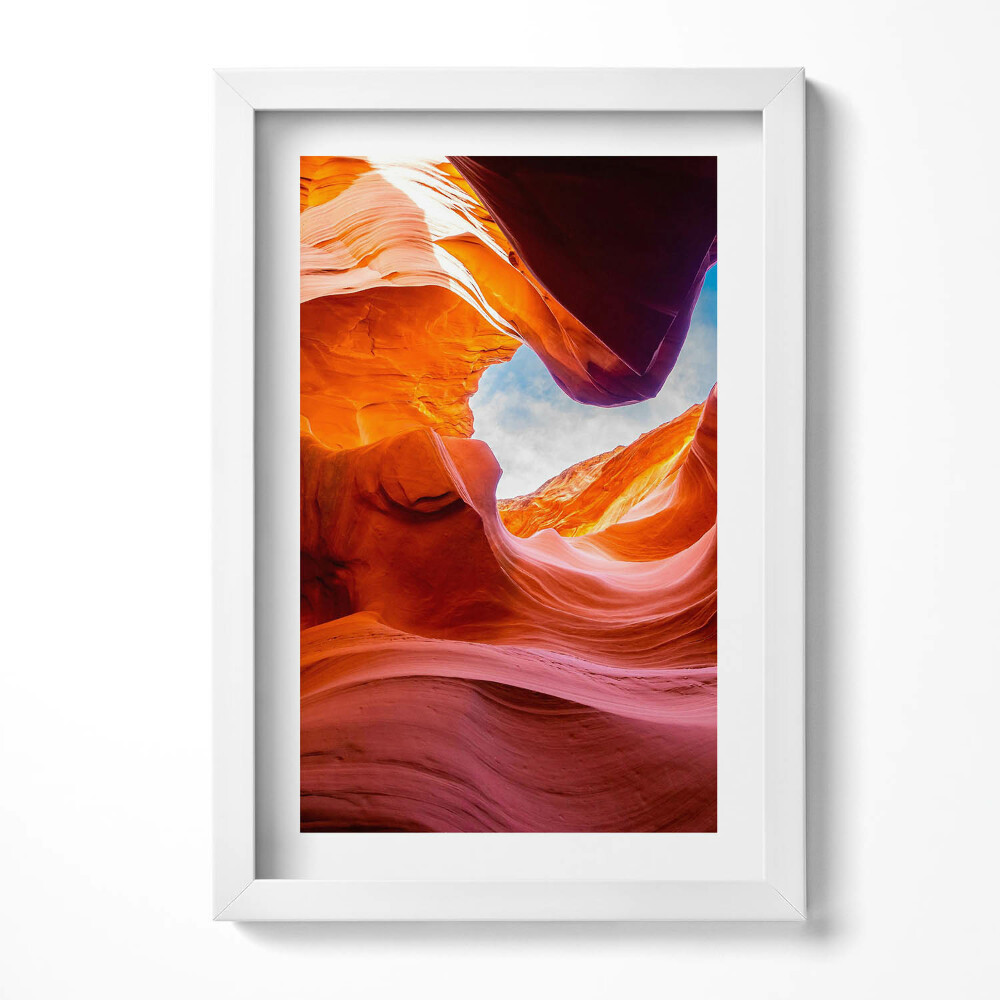 Obraz s rámem elegantní Skalní krajina kaňonu