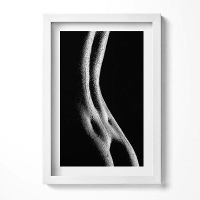 Obraz s rámem elegantní Lidské tělo - smyslná ženská záda