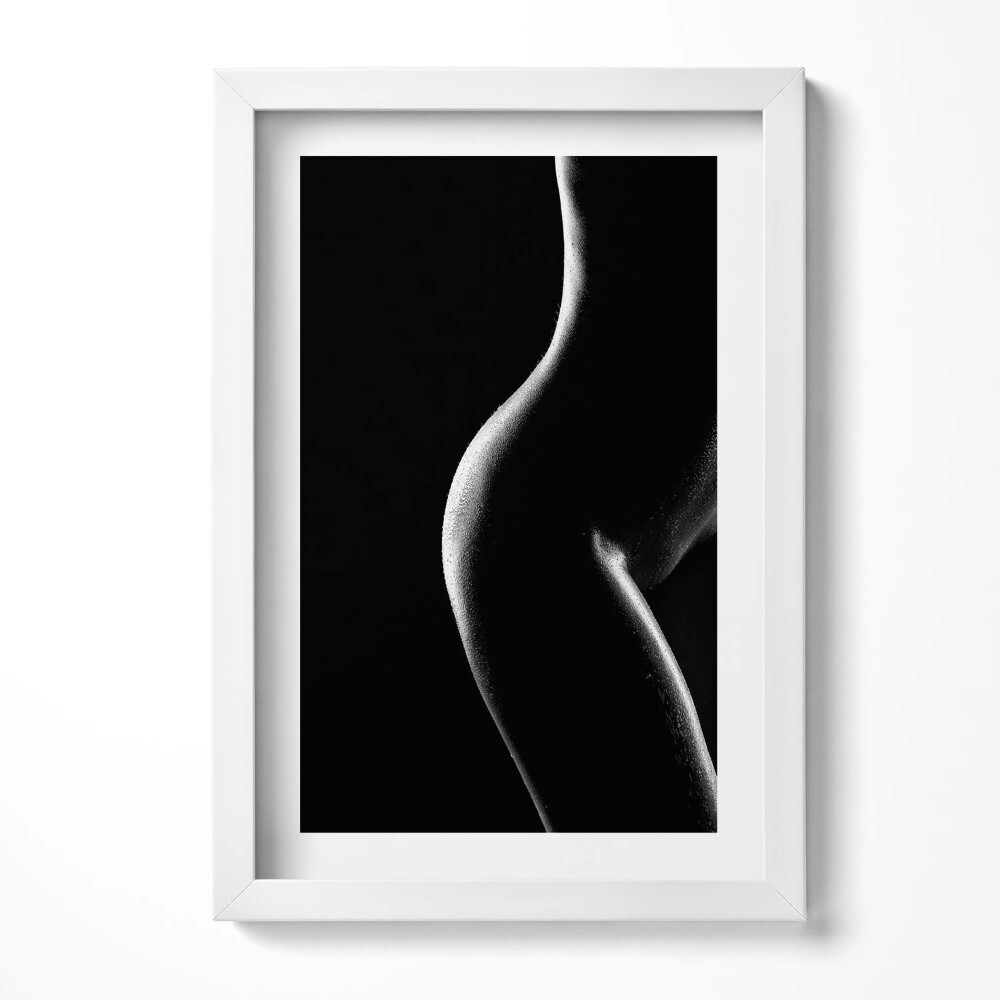 Obraz s rámem elegantní Lidské tělo - smyslná silueta ženy