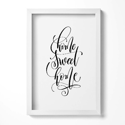 Obraz s rámem elegantní Dekorativní nápis do bytu 