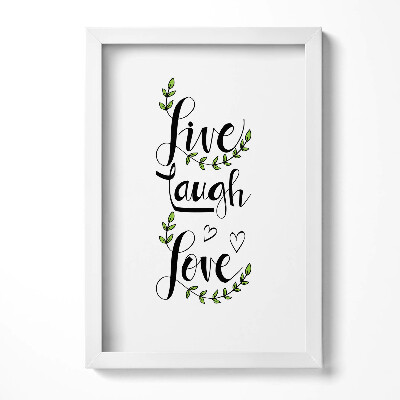 Obraz s rámem elegantní Dekorativní domácí nápis 