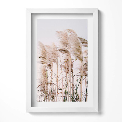 Obraz s rámem elegantní Romantická krajina trávy v boho stylu