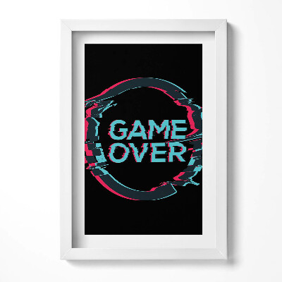 Obraz s rámem elegantní Nápis 