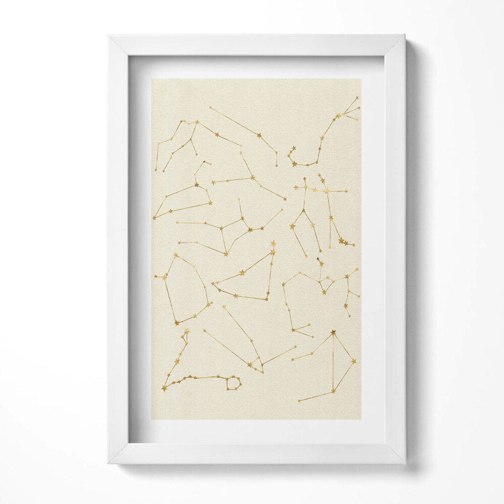 Obraz s rámem elegantní Souhvězdí zvěrokruhu