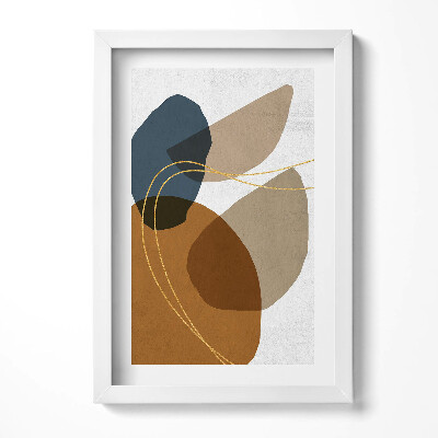 Obraz s rámem elegantní Abstraktní boho kompozice