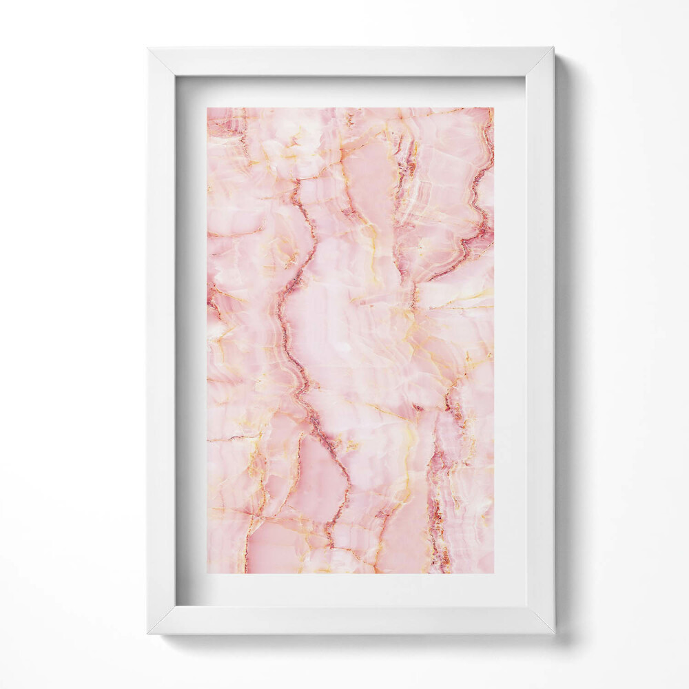 Obraz s rámem elegantní Glamour mramorová textura
