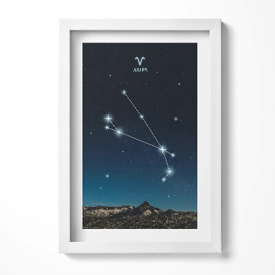 Obraz s rámem elegantní Souhvězdí zvěrokruhu Berana