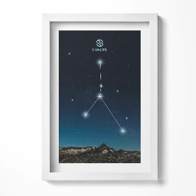 Obraz s rámem elegantní Rak souhvězdí zvěrokruhu