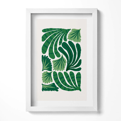 Obraz s rámem elegantní Ilustrace rostlin a květin