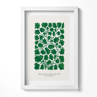 Obraz s rámem elegantní Ilustrace rostlin a květin