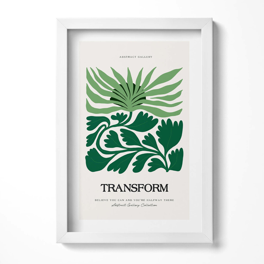 Obraz s rámem elegantní Ilustrace rostlin a květin