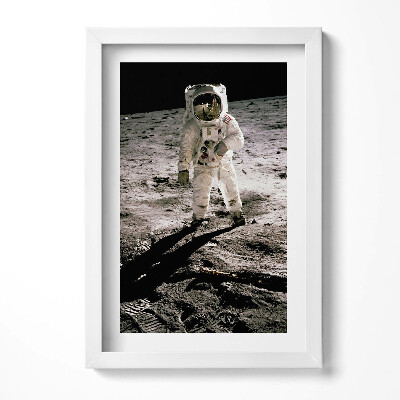 Obraz s rámem elegantní První člověk na Měsíci - foto NASA