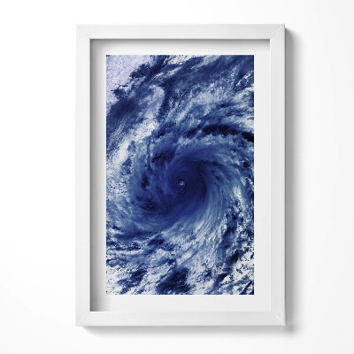 Obraz s rámem elegantní Foto NASA - cloudový vír z vesmíru