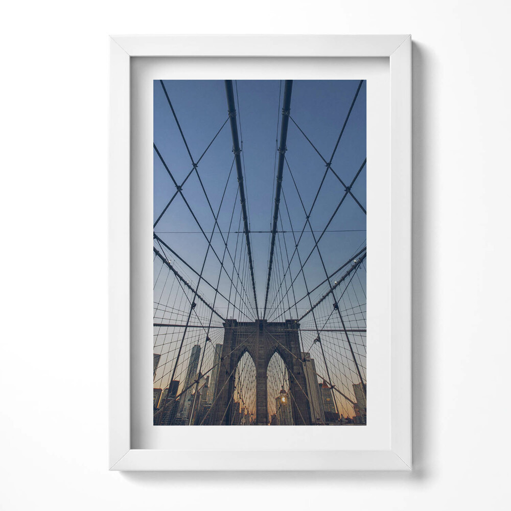 Obraz s rámem elegantní Architektura Brooklyn Bridge v Londýně