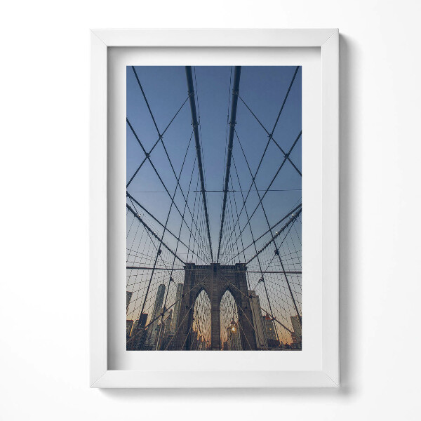 Obraz s rámem elegantní Architektura Brooklyn Bridge v Londýně