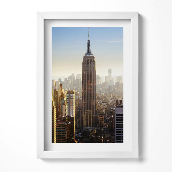 Obraz s rámem elegantní Mrakodrapy v New Yorku USA