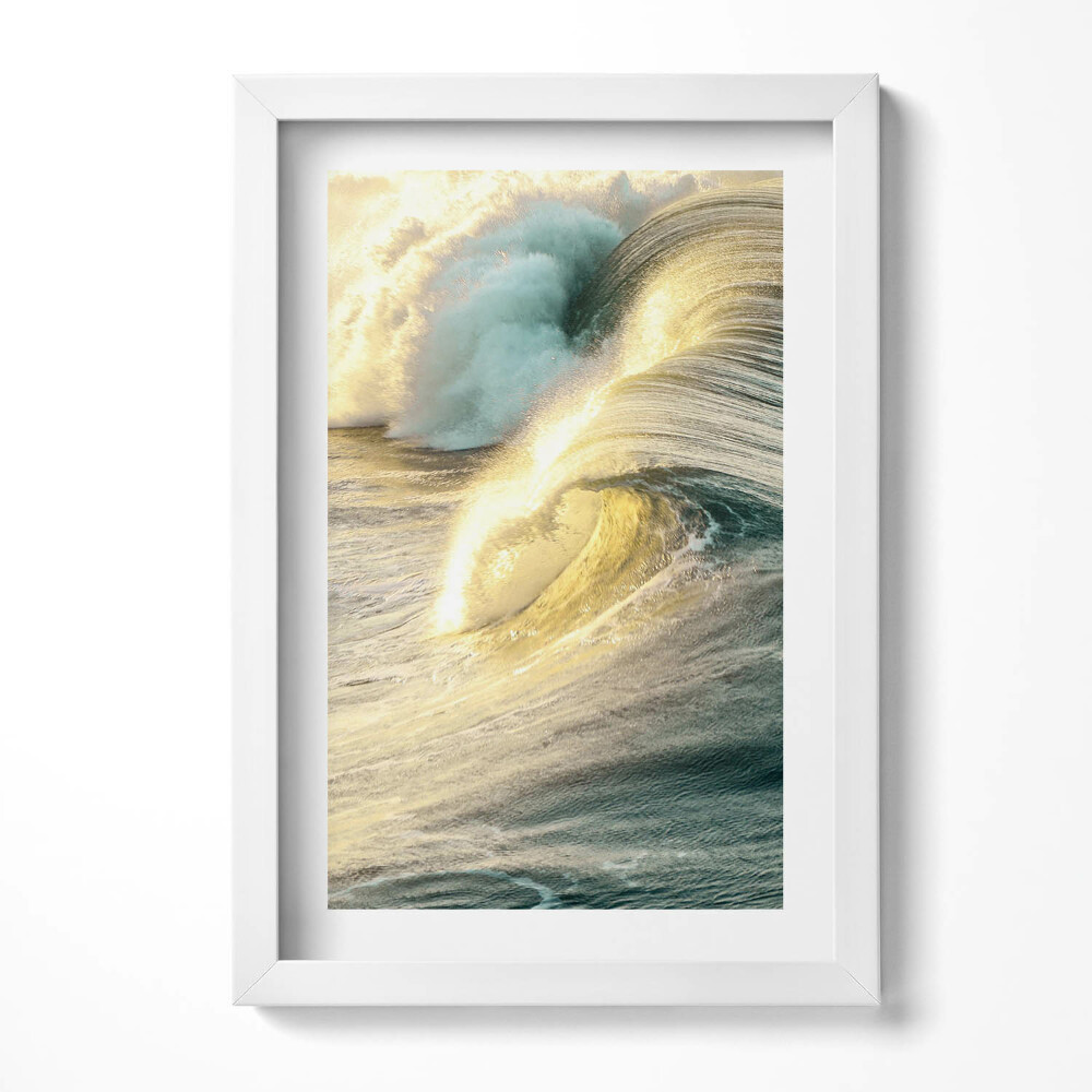 Obraz s rámem elegantní Mořské vlny ve slunečním světle