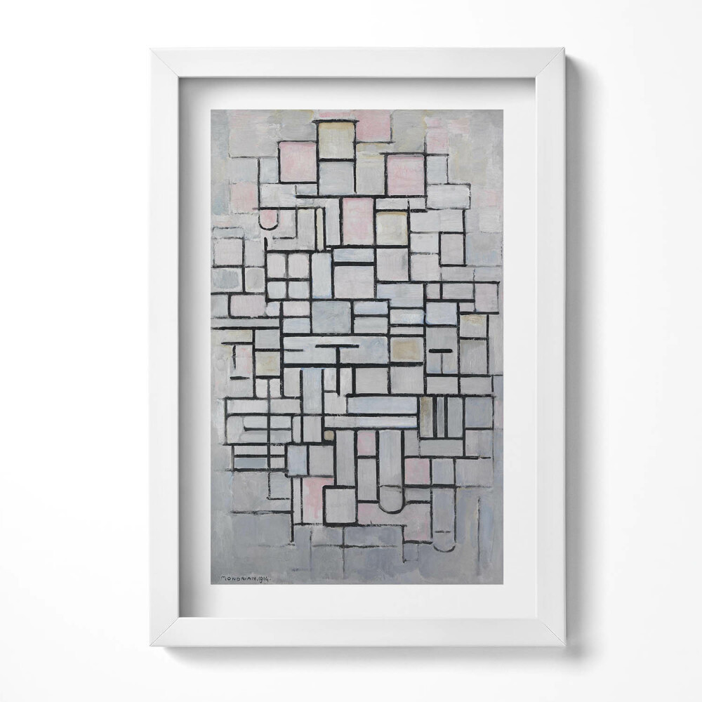 Obraz s rámem elegantní Moderní umění - geometrická skica