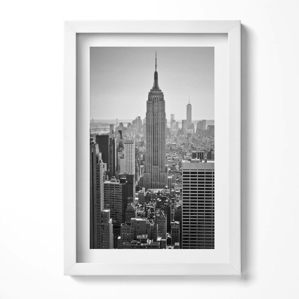 Obraz s rámem elegantní Pohled na mrakodrapy v New Yorku