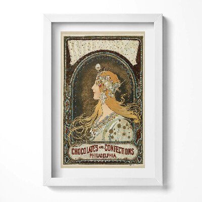 Obraz s rámem elegantní Žena ilustrace - Alfons Mucha