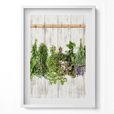 Obraz v rámu dekorativní Sušené bylinky a rostliny