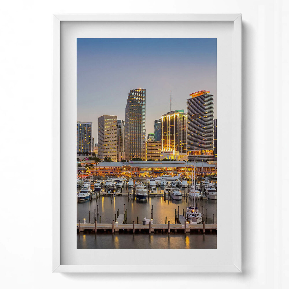 Obraz v rámu dekorativní Panorama velkého města