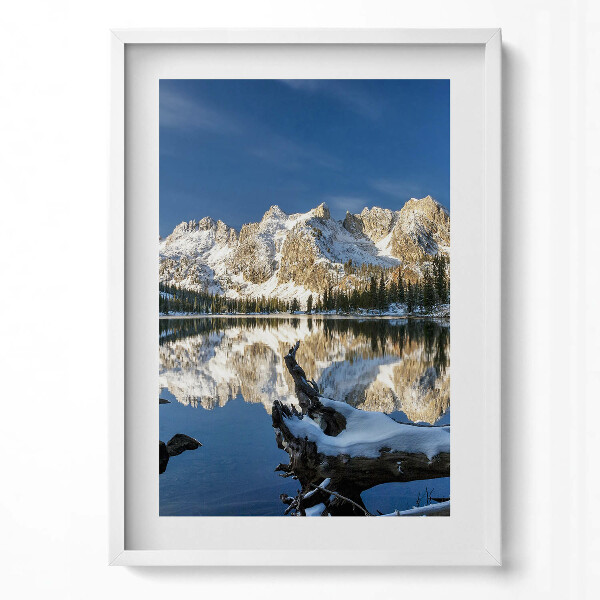 Obraz v rámu dekorativní Horská přírodní krajina