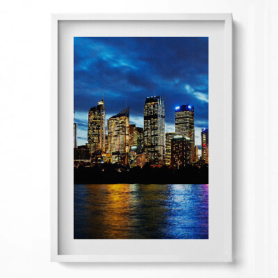 Obraz v rámu dekorativní Večerní procházka v Sydney