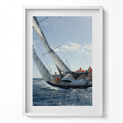Obraz v rámu dekorativní Regata plachetnic