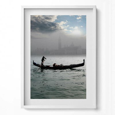 Obraz v rámu dekorativní Benátské gondoly