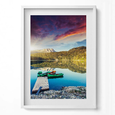 Obraz v rámu dekorativní Říční krajina