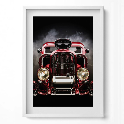 Obraz v rámu dekorativní Staré veteránské auto